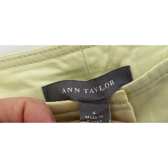 Vtg Y2K Ann Taylor Pants Cotton Silk Wide Leg Casual Trousers Lined Size 4 - Picture 5 of 7